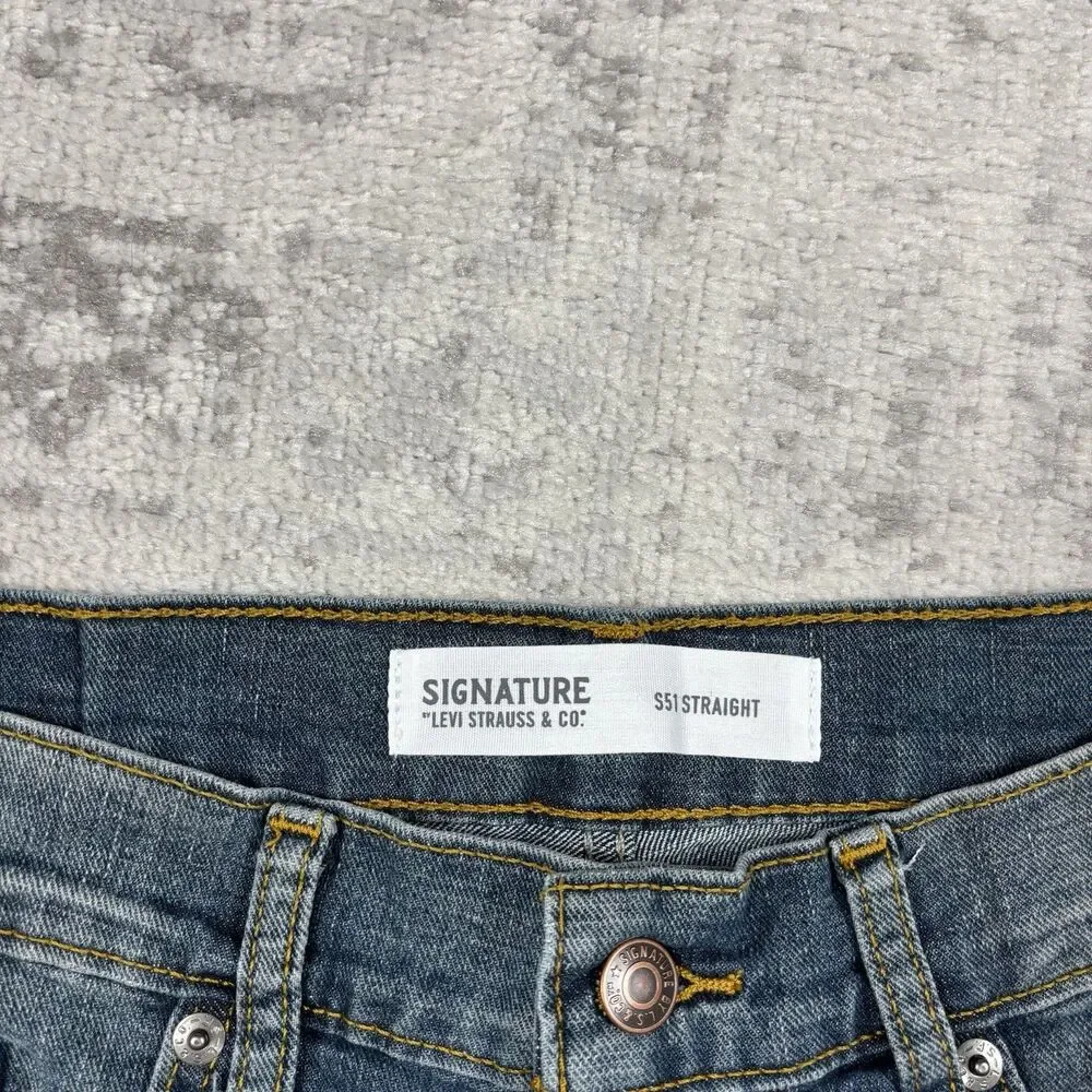Signature Levi’s Strauss S51 Jeans Mens Medium Wash Straight Size 30x30